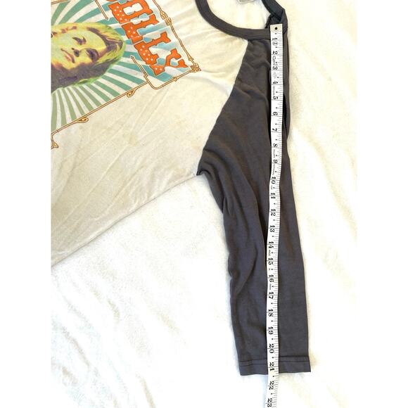 Dolly Parton Raglan Baseball Tee Gray Cream Medium - Picture 5 of 7